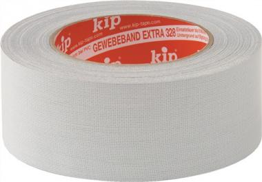 Gewebeband Extra 328 hellgrau - 300 M / 12 RL  L.25m B.30mm Rl.KIP