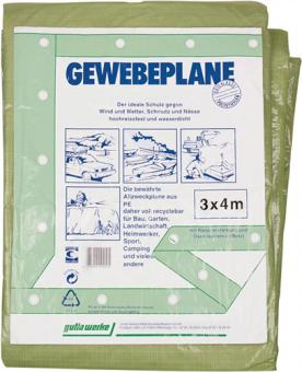 Gewebeplane Multi Tarp Stand.B.3000xL.4000mm - 1 ST  m.Aluminiumsen olivgrn NOW