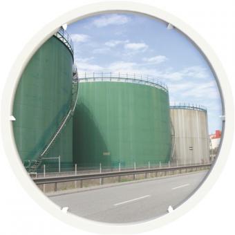 Verkehrsspiegel D.600mm Kunststoff,wei - 1 ST  15m DANCOP