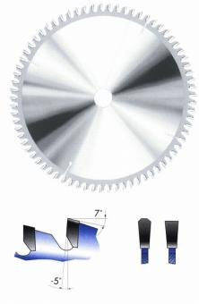 Kapp- und Gehrungskreissgeblatt 250 - 1 Stk  Hartmetall 250x30x3;2xZ=60  m. CU-Nieten