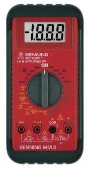 Multimeter MM 2 0,1 mV-750 - 1 ST  V AC,0,1 mV-1000 V DC RMS BENNING