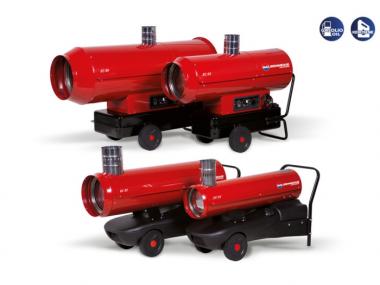 EC 22 lheizer mit Kaminabzug, fahrbar - 1 Stk  220 V / 23,4 kW, 550 m/h