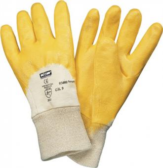 Handschuhe Ems Gr.10 gelb - 12 PA  besonders hochwertige Nitrilbeschichtung