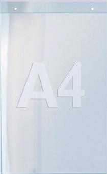 Wandprospekthalter DIN A4 - 1 ST  hoch Acryl transp.