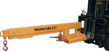 Teleskoplader max.3655mm - 1 ST  Trgf.2500kg orange lack.f.Gabelstapler