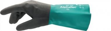 Chemiehandschuh AlphaTec 58-430 - 12 PA  Gr.9 grn/grau EN 388,EN 374,EN 1149 Kat.III