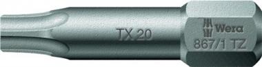 Bit 867/1 TZ 1/4 Zoll T 15 - 10 ST  L.25mm Torsionszone,zhh.WERA