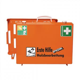 Erste Hilfe Koffer Beruf - 1 ST  SPEZIAL Holzbearbeitung B400xH300xT150ca.mm orange