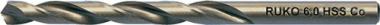 Spiralbohrer DIN 338 Typ - 10 ST  INOX D.3,8mm HSS-Co5 profilgeschl.Zyl.schaft RUKO