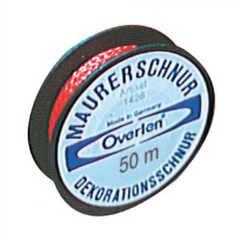 Fliesenlegerschnur 50m 10kg - 12 ST  rot OVERMANN