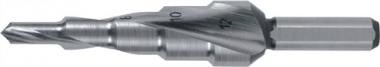 Stufenbohrer Bohrber.6-38mm - 1 ST  HSS Spiralnut Stufen 12 RUKO