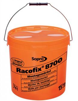 Montagemrtel Racofix 8700 - 16 KG / 16 ST  1:3 (Wasser/Mrtel) 1kg Eimer SOPRO