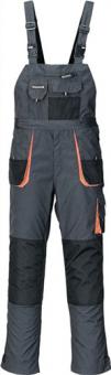 Herrenlatzhose Gr.58 dunkelgrau/schwarz/orange - 1 ST  TERRATREND