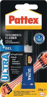 Sekundenkleber Ultra Gel - 120 G / 12 ST  10g farblos Tube PATTEX