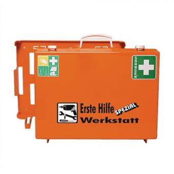 Erste Hilfe Koffer Beruf SPEZIAL - 1 ST  Werkstatt B400xH300xT150ca.mm orange SHNGEN