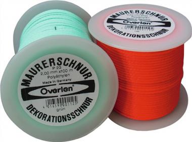 Maurerschnur L.20m D.1mm - 240 M / 12 ST  15kg PE grn