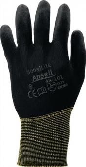 Handschuhe HyFlex 48-101 - 12 PA  Gr.10 schwarz EN 388 PSA II Nyl.m.PU ANSELL