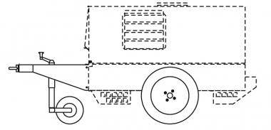 CTL 300 Baustellenfahrgestell (max.20 km/h) - 1 Stk  mit Zugse