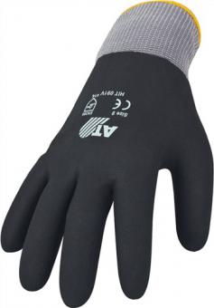 Handschuhe Hit Flex V Gr.10 - 12 PA  schwarz 3 Faden-Trgergewebe EN 388 Kat.II