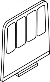 Fachunterteilungen Tiefen-Fachteiler - 1 BT  f.Zeichnungschrank 10St./Beutel