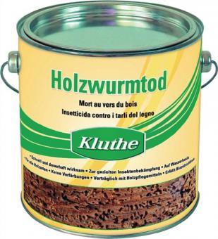 Holzschutzmittel Holzwurmtod - 0,75 L / 1 ST  farblos 0,75l Dose KLUTHE