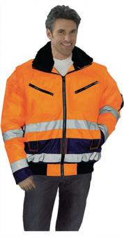 Warnschutz-Pilotenjacke Gr.M - 1 ST  50/52 orange/marine PREVENT