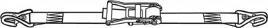 Ratschen-Zurrgurt DIN 12195-2 - 1 ST  L.8m B.50mm 2-tlg.m.Ratsche+SF-Haken LC U 5000 daN