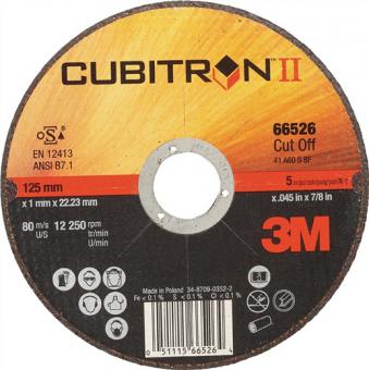 Trennscheibe Cubitron II - 25 ST  D125x1,6mm ger.INOX Bohr.22,23mm 3M