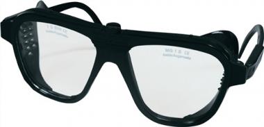 Schutzbrille EN 166 Bgel - 1 ST  schwarz,Scheibe klar Nylon,Glas
