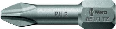 Bit 851/1 TZ 1/4 Zoll PH - 10 ST  3 L.25mm Torsionszone,zhh.WERA