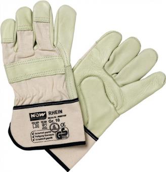 Handschuhe Top Rhein Gr.10 - 12 PA  beige Leder EN 388 PSA II PROMAT