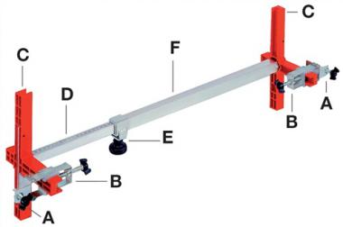 Trfutterspanner Spannber.565 - 2 ST  -1010mm BESSEY