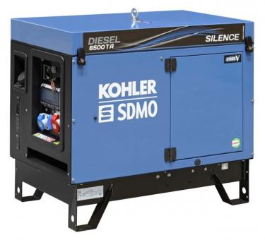 SDMO Stromerzeuger Diesel 6500 TA SILENCE C5 - 1 Stk  5,2 kW/6,5 kVA  230V/400V, KOHLER Diesel