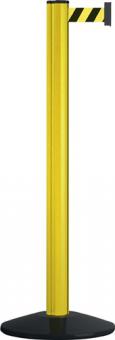 Gurtpfosten dop.D83xH1000mm - 1 ST  Pfosten gelb Gurt gelb/schwarz
