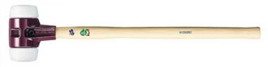 Vorschlaghammer SIMPLEX Kopf-D.125mm - 1 ST  mittelhart Superplastik wei Hickory HALDER