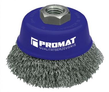 Topfbrste D.80mm Drahtstrke - 1 ST  0,3mm VA 8500min- PROMAT