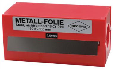 Metallfolie D.0,150mm VA - 1 ST  1.4301 L.2500mm B.150mm