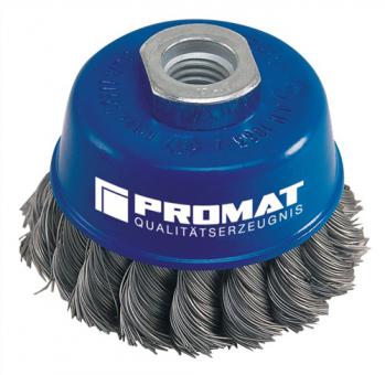 Topfbrste D.80mm Drahtstrke - 1 ST  0,5mm VA 8500min- PROMAT