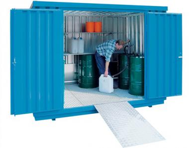 Lagercontainer B3050xT2170xH2300mm - 1 ST  mont.gem.GHS 1-4 verz.Auffangvol.1030l