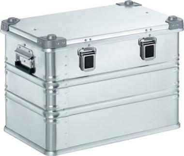 Aluminiumbox L600xB400xH410mm - 1 ST  73l m.Klappverschluss u.Alu-Stapelecken
