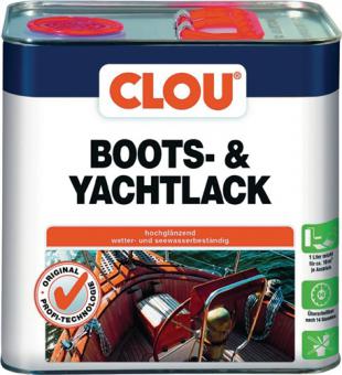 Boots-/Yachtlack farblos - 7,5 L / 3 ST  glnzend 2,5l Dose CLOU