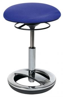 Hocker m.Standfuring Polster - 1 ST  blau Sitz-H.440-570mm TOPSTAR