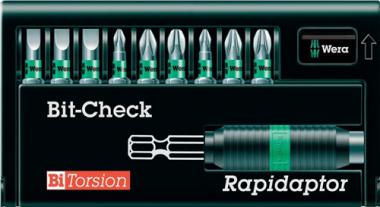 Bitsortiment Bit-Check 10 - 1 ST  BiTorsion 1 10-tlg.Schlitz/PH/PZD WERA