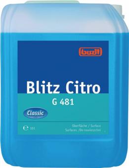 Alkoholreiniger Blitz Citro - 1 L / 1 ST  G 481 10l Kanister Kanister BUZIL