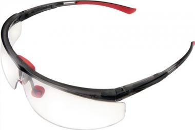 Schutzbrille Adaptec EN 166-1FT - 1 ST  Bgel schwarz/rot,Scheibe klar HONEYWELL