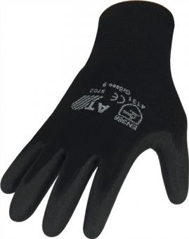 Handschuhe Gr.9 schwarz EN - 12 PA  388 PSA II Nyl.m.PU ASATEX