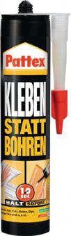 Montagekleber Kleben statt - 4,8 KG / 12 ST  Bohren wei 400g Kartusche PATTEX