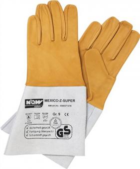 Schweierhandschuhe Mexico Z Super - 10 PA  Gr.11 gelb/grau Ziegennappa-/Spaltleder 10 PA