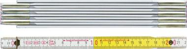 Gliedermastab 9802 L.2m - 1 ST  B.16mm mm/cm EG III Buche wei-gelb BMI