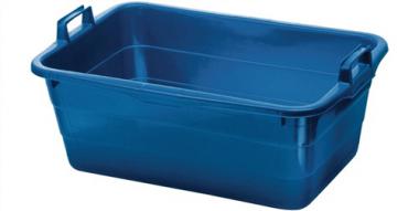 Wanne L620xB425xH250mm Inh.45l - 1 ST  PE blau LOCKWEILER